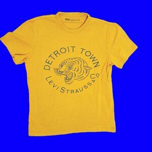 RARE Detroit Town / Tigers Levi Strauss & Co Tee T-shirt - Mens- Small